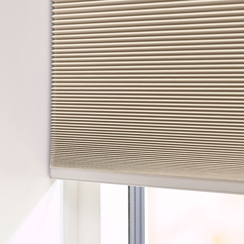 Plisségordijn top-down bottom-up koord verduisterend Beige - honingraat