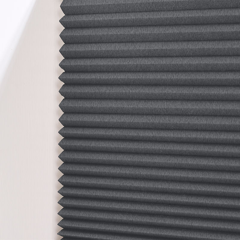 Plisségordijn top-down bottom-up honingraat warmgrijs