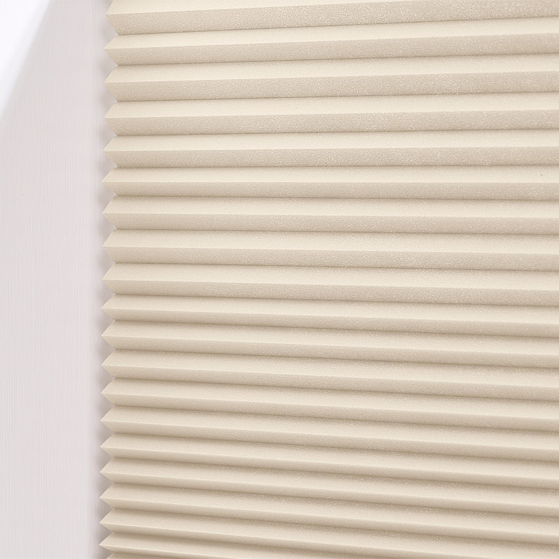 Plisségordijn top-down bottom-up verduisterend Beige - honingraat