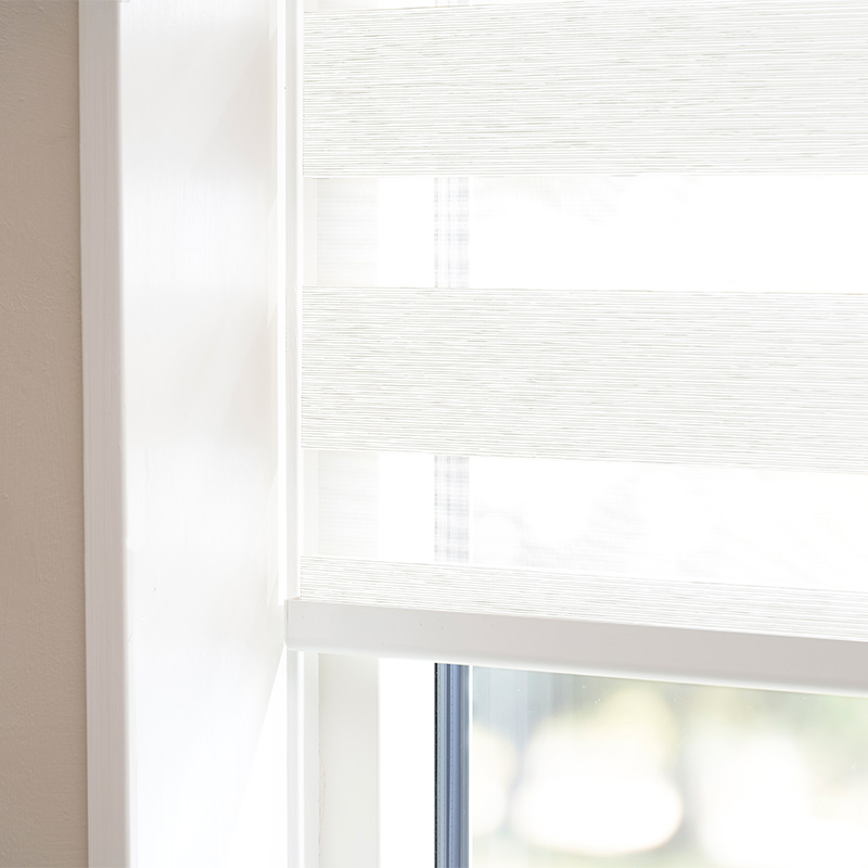 Express Duo rolgordijn easylift greep Off white