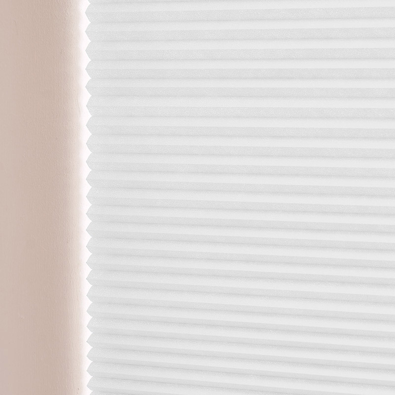 Plisségordijn motor Off white - dubbellaags