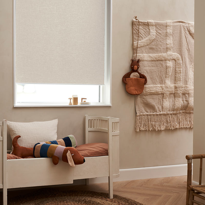 Express rolgordijn stalen ketting verduisterend Beige