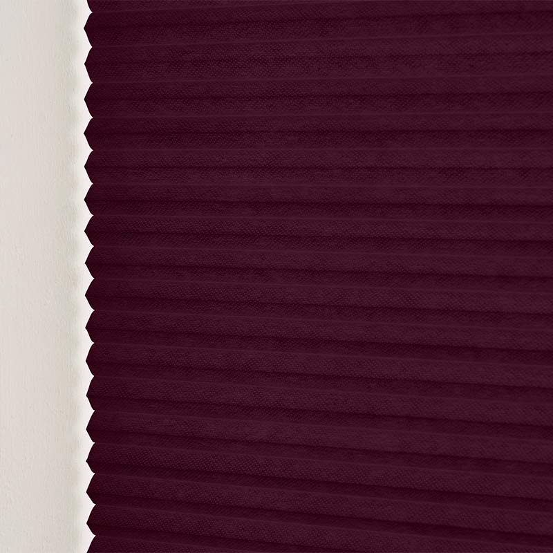 Plisségordijn top-down bottom-up Aubergine