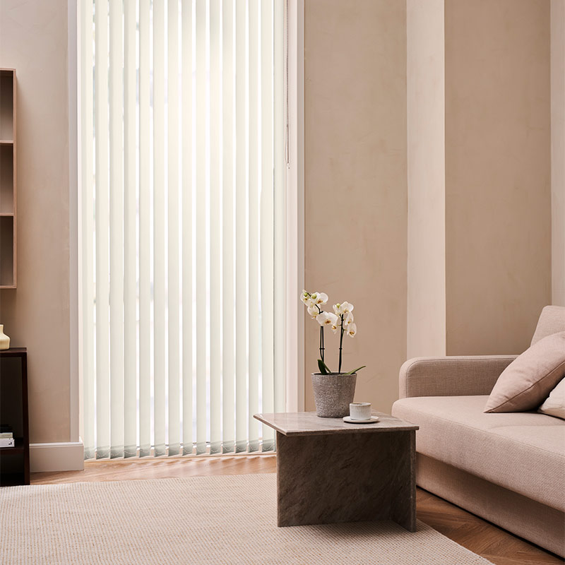 Lamellen 89mm verduisterend Off white