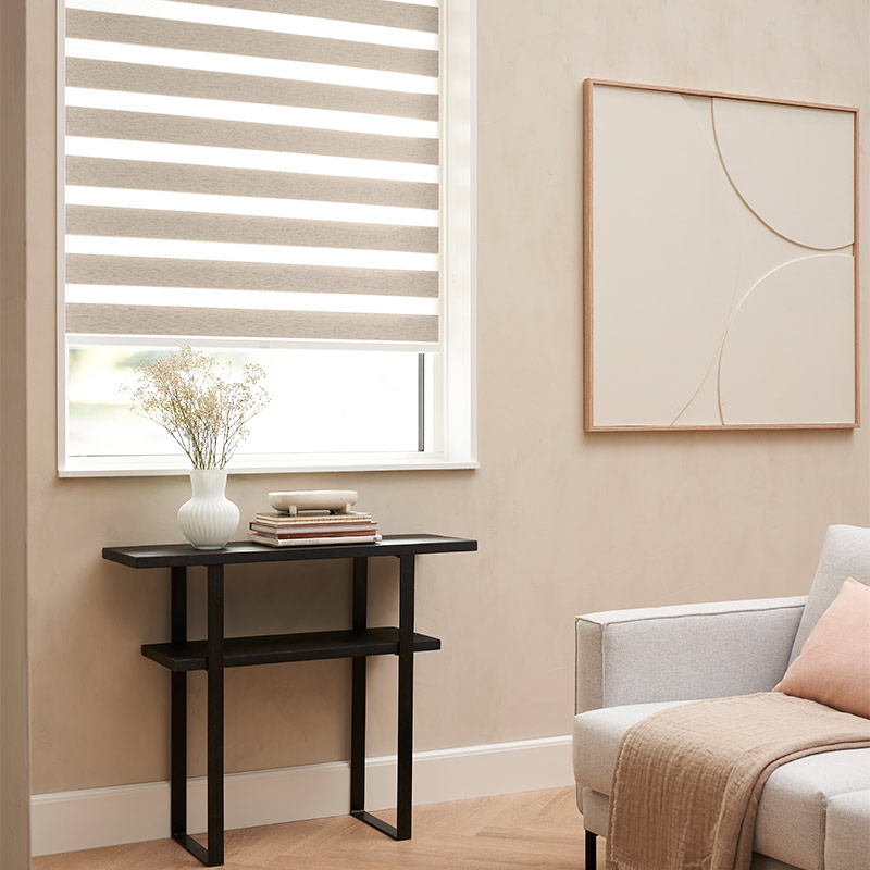 Express Duo rolgordijn easylift greep Beige