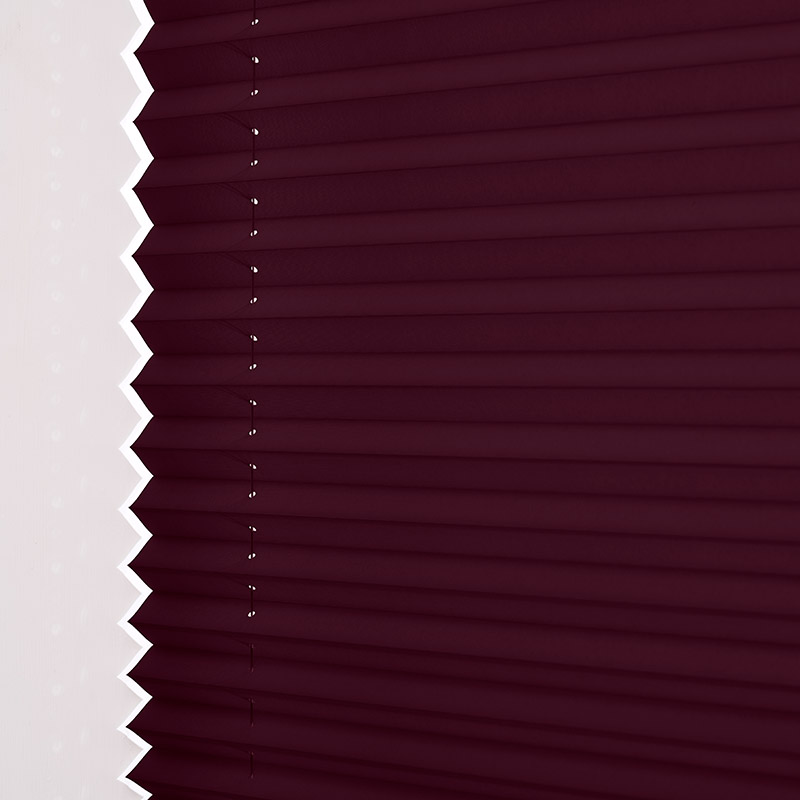 Plisségordijn top-down bottom-up koord Aubergine