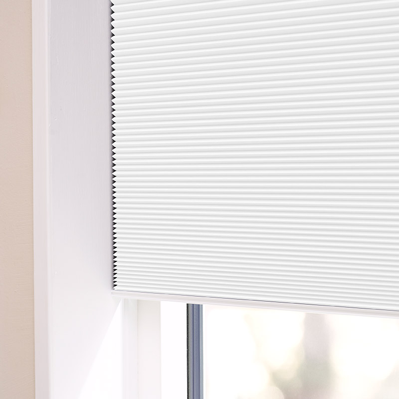Plisségordijn easylift greep Off white - dubbellaags