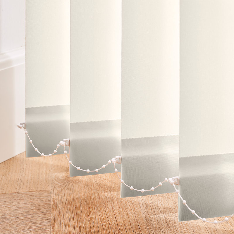 Lamellen 89mm verduisterend Off white