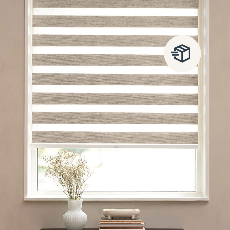 Express Duo rolgordijn easylift greep Beige