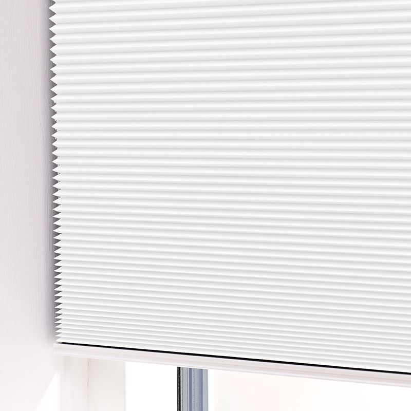 Plisségordijn easylift greep Off white - dubbellaags