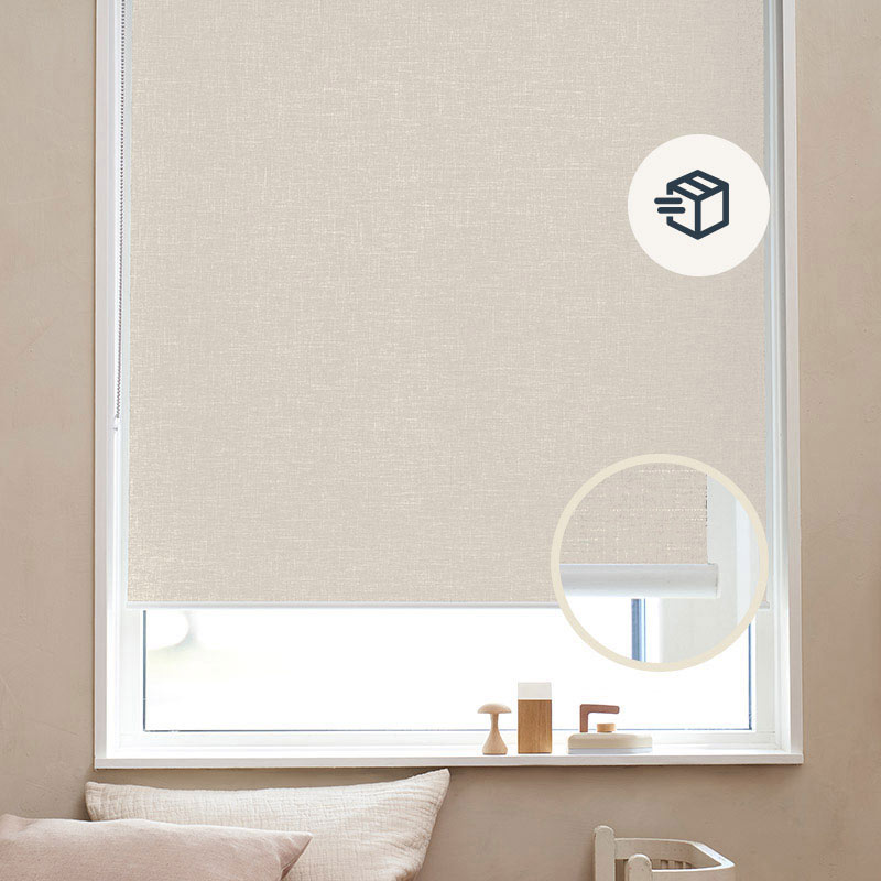 Express rolgordijn stalen ketting verduisterend Beige