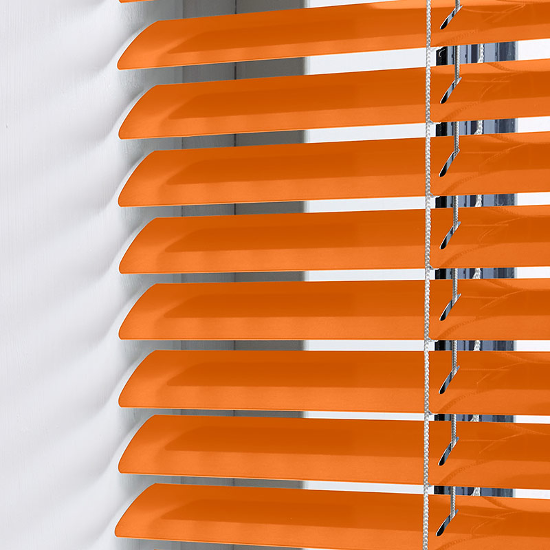 Aluminium jalouzieën 25mm Oranje