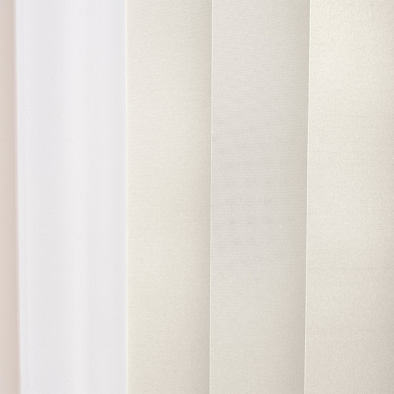 Lamellen 127mm verduisterend Off white