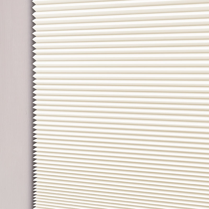 Plisségordijn top-down bottom-up koord Crème - dubbellaags