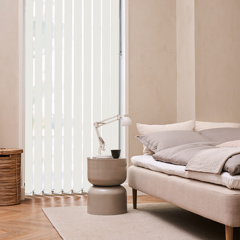 Lamellen 127mm verduisterend Off white