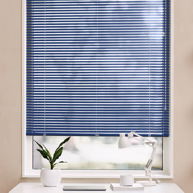 Aluminium jalouzieën 25mm Blauw