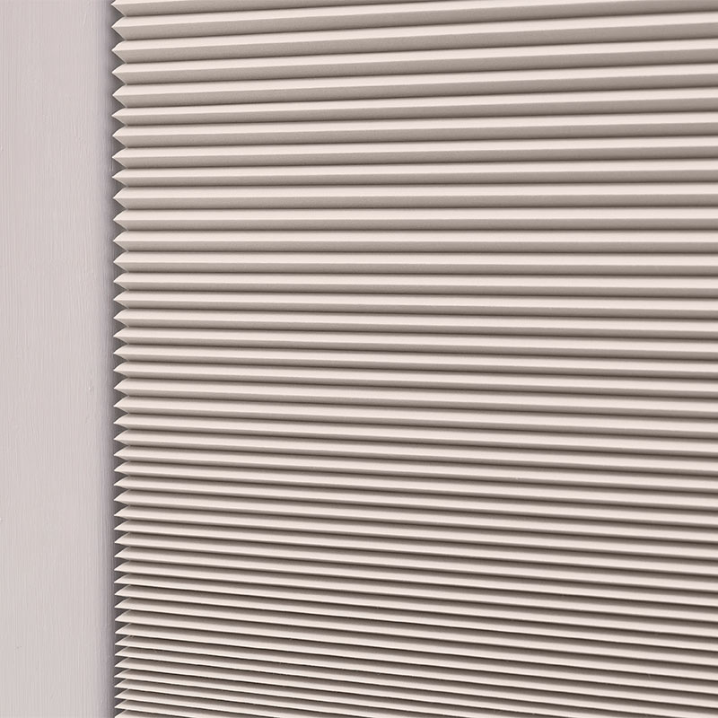Plisségordijn top-down bottom-up koord Warm lichtgrijs - dubbellaags