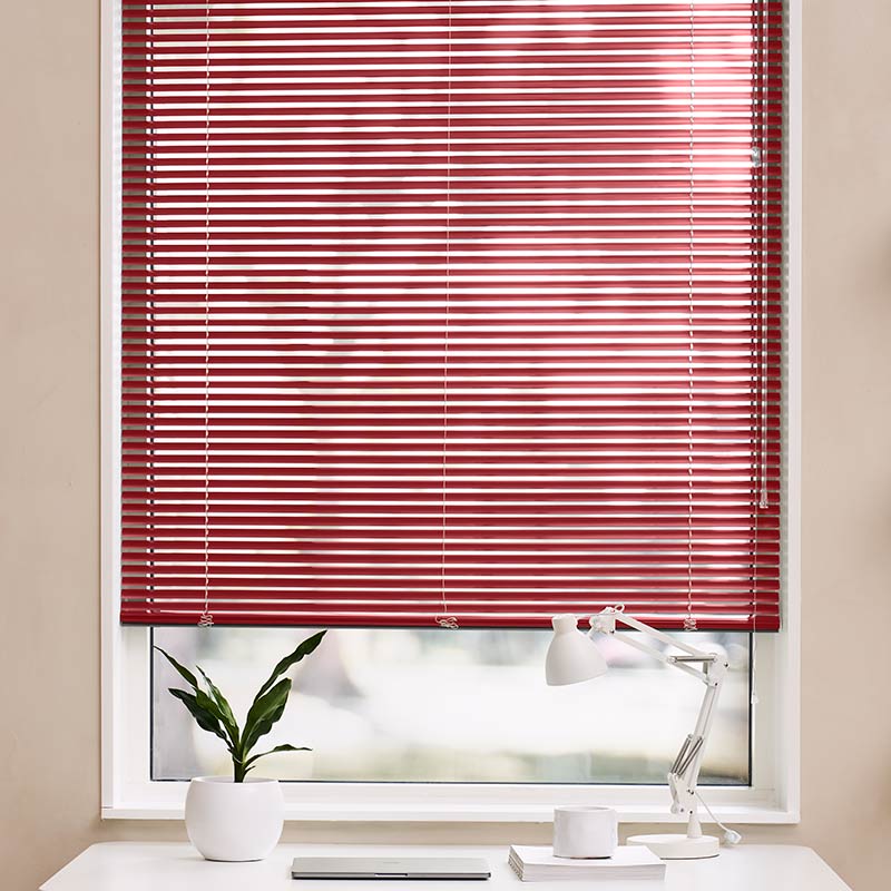 Aluminium jalouzieën 25mm Rood